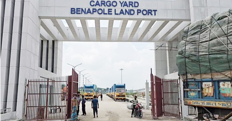 বেনাপোল বন্দরে আমদানি-রপ্তানি শুরু